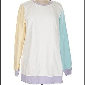 Lands’ End Serious Sweats Colorblock Sweatshirt | Size M |